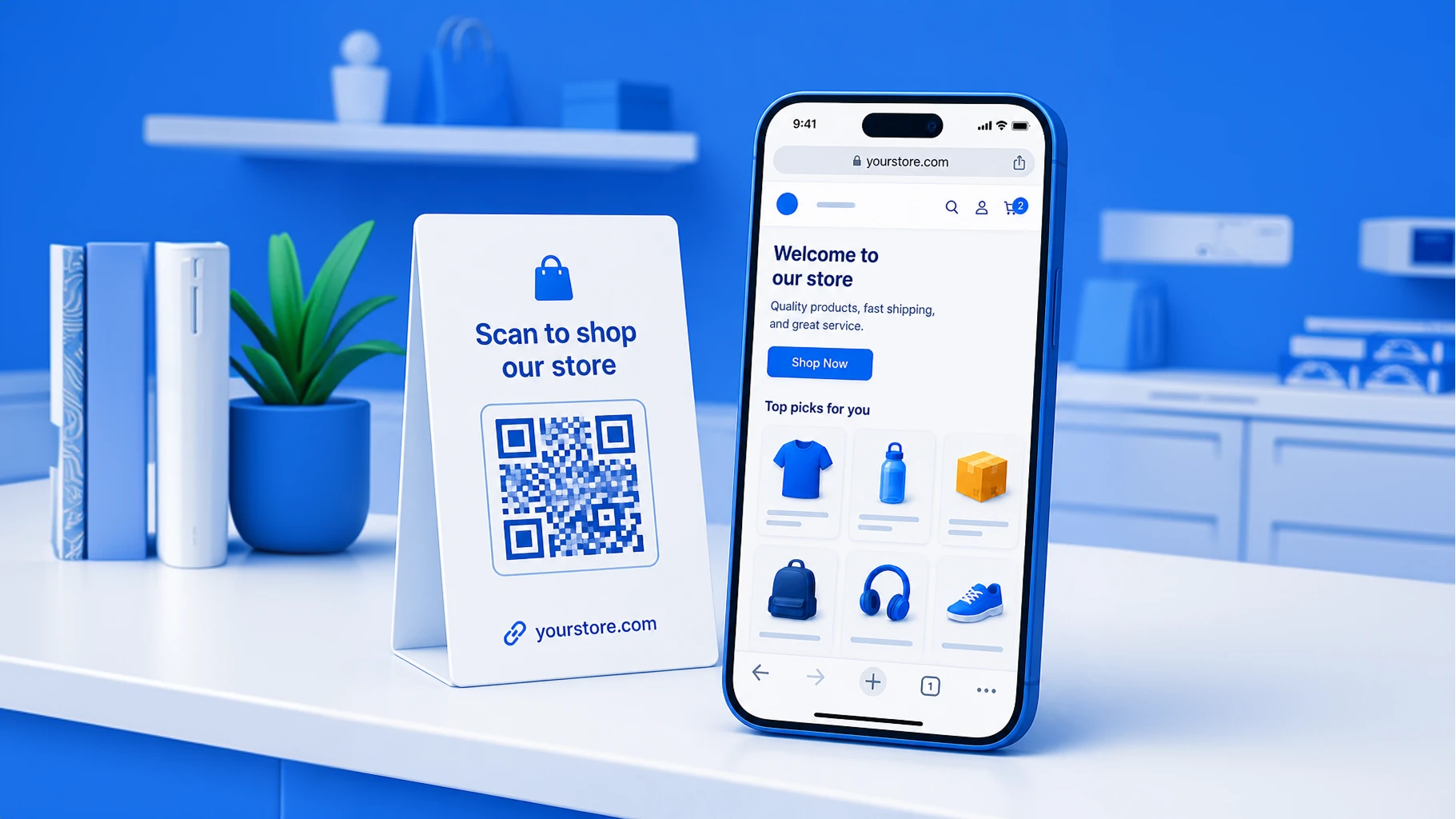 A code customers can scan